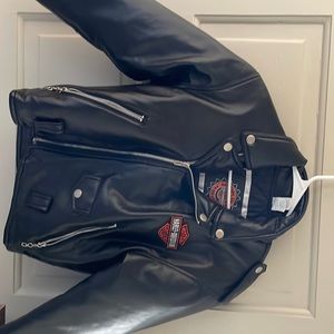 Leather jacket boys Medium